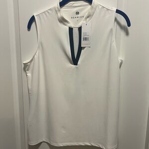 Renwick Women's Ivory Sleeveless Tank Top